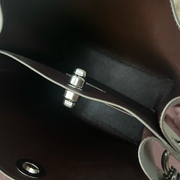 Coach Gray Leather Shoulder Bag - Picture 10 of 12